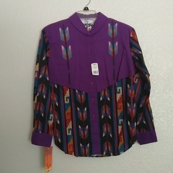 Vintage Wrangler painted desert button down shirt - Picture 1 of 7